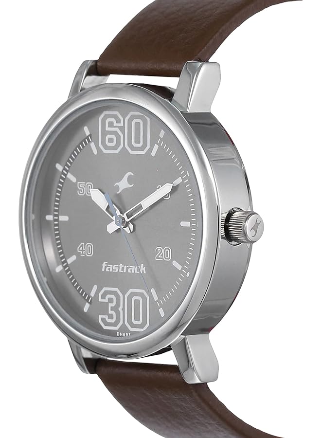 فاستراك ساعة فوندامنتالز التناظرية للرجال بمينا فضي - Image 2
