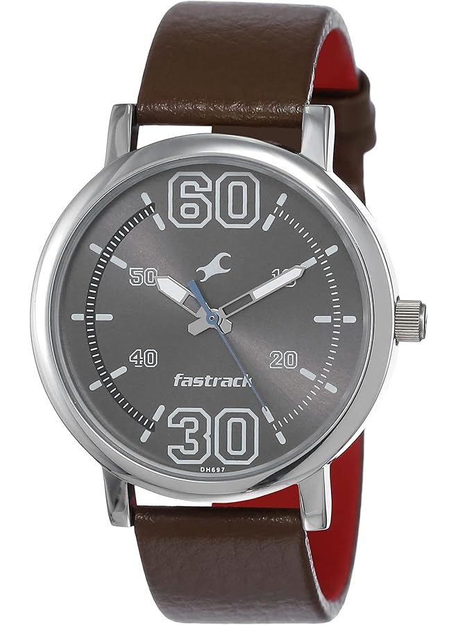 فاستراك ساعة فوندامنتالز التناظرية للرجال بمينا فضي - Image 1