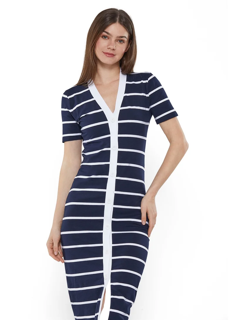 NAUTICA Striped Knit Dress