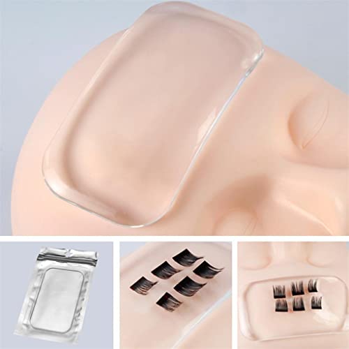CALANDIS Silicone False Lashes Holder Pad for Eyelash Extensions, Lash Holder, 3.4'' X 5.5'' X 0.1'' - Image 2
