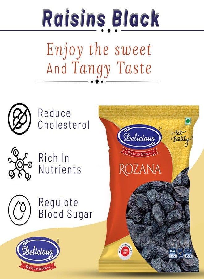 Delicious Rozana Premium Black Raisins | Kismis Dry Fruits | Dry Grapes | Kismis 500gm - Image 5