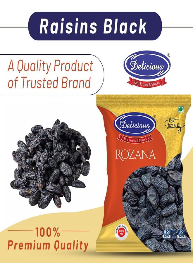 Delicious Rozana Premium Black Raisins | Kismis Dry Fruits | Dry Grapes | Kismis 500gm - Image 2