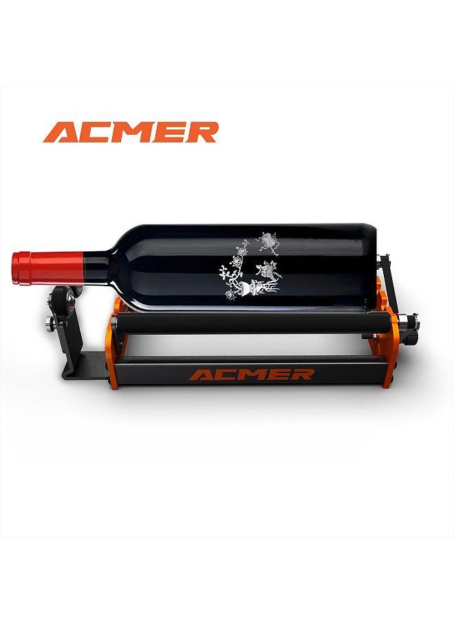 Acmer - M2 Laser Rotary Roller Laser Engraver Y-axis Rotary Roller 360° Rotating for 4-138mm Different Engraving Diameter 4 Gears Adjustments for Laser Engraving Cylindrical Objects Cans - Image 1