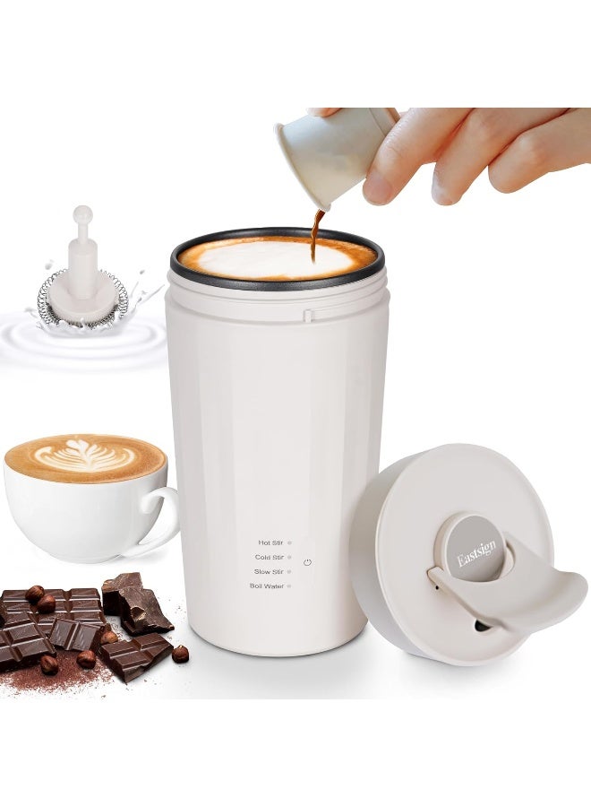 Eastsign  Electric Milk Frother, 4 In 1 Travel Milk Steamer And Frother, 10Oz/301Ml Automatic Warm And Cold Foam Maker For Coffee, Latte, Cappuccino, Macchiato, Hot Chocolate, Matcha  - Image 3