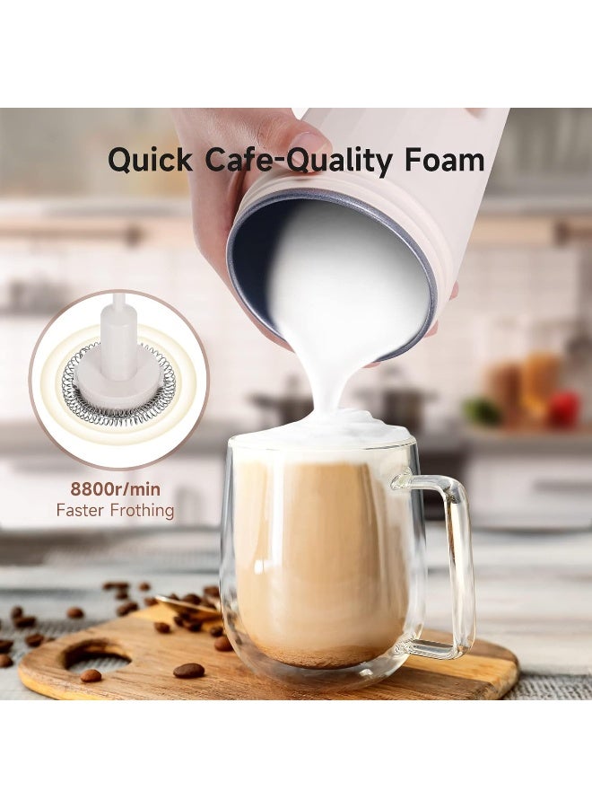 Eastsign  Electric Milk Frother, 4 In 1 Travel Milk Steamer And Frother, 10Oz/301Ml Automatic Warm And Cold Foam Maker For Coffee, Latte, Cappuccino, Macchiato, Hot Chocolate, Matcha  - Image 4
