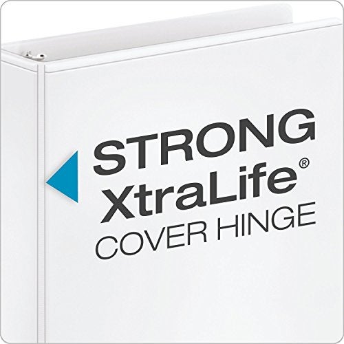 Cardinal 1.5 Inch 3 Ring Binder, D Ring, White, 4 Pack, Holds 375 Sheets (29400) - Image 3