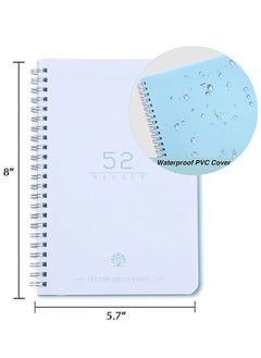 Generic Undated Weekly Planner, Weekly Goals A5 Notebook, Habit Tracker Journal, To Do List Planner Goal Planner, (Blue)  - Image 2