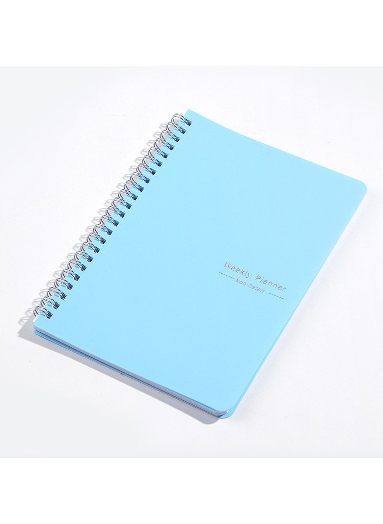NIIMBOT - Undated Weekly Planner, Weekly Goals A5 Notebook, Habit Tracker Journal, To Do List Planner Goal Planner, (Blue) - Image 1