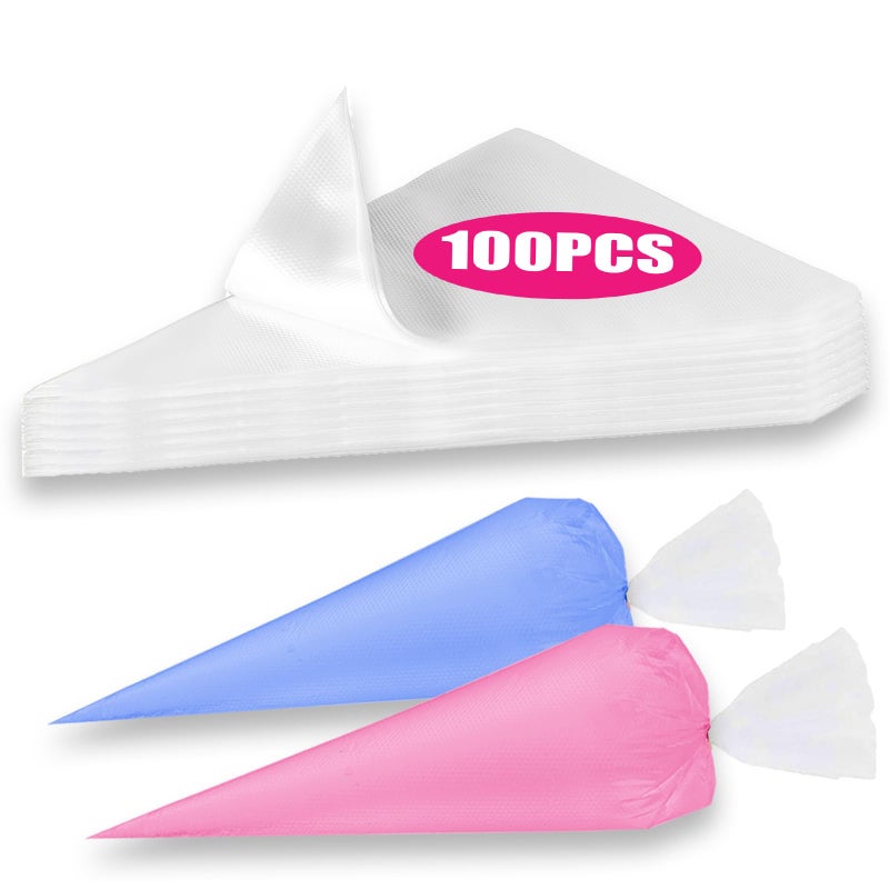 Piping Bags Pastry Bags 18 Inch 100pcs Disposable Icing Piping Pastry Bags For CookieCake Decorating Supplies Anti Burst And NonSlip Thicken Cake Decorating Bags