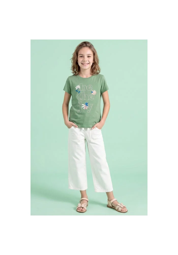 R&b Printed T-Shirt with Crew Neck and Short Sleeves