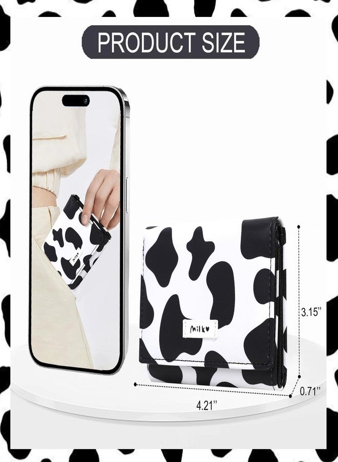 Sunwel Fashion محفظة صغيرة أنيقة للبنات من صنويل، مزينة بطبعة لطيفة، جيب صغير للنقود، حامل للبطاقات، ونافذة لبطاقة الهوية، للنساء - Image 3