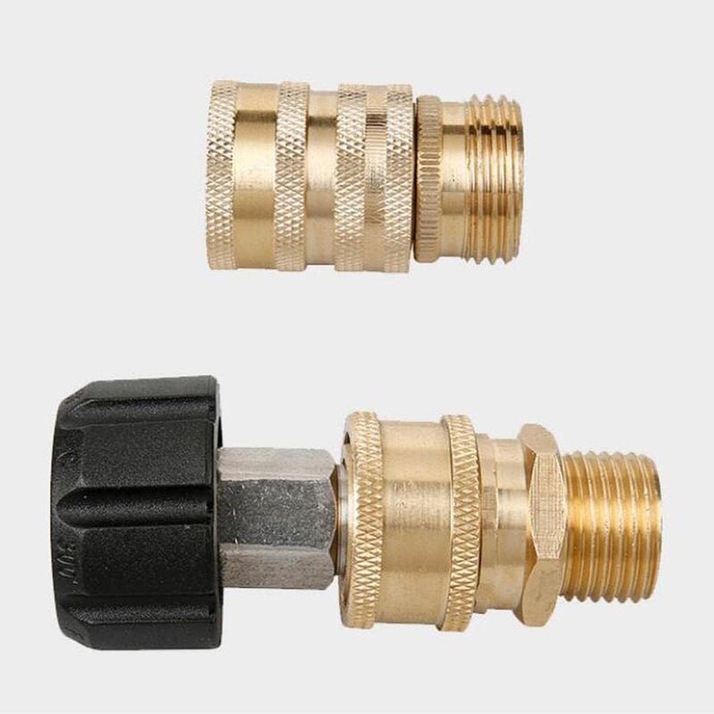 كلاراكو مجموعة محولات غسالة الضغط (8 قطع)، طقم توصيل سريع، من M22 إلى 3/8 بوصة، ومن 3/4 بوصة إلى - Image 2