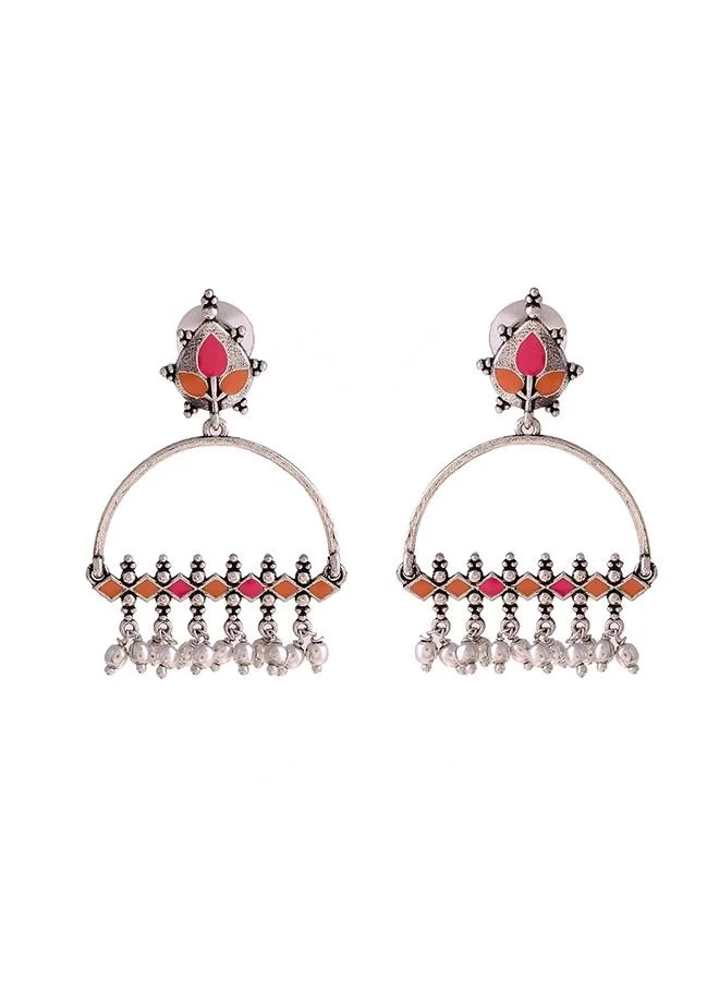 VOYLLA Bagh E Fiza Metal Embellisheds Earrings