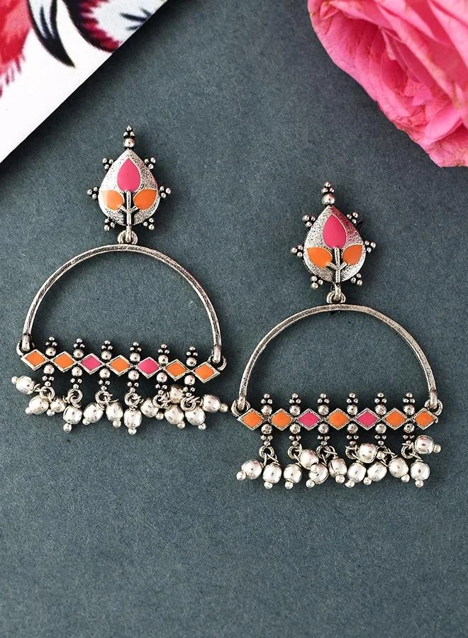 VOYLLA Bagh E Fiza Metal Embellisheds Earrings