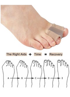 HS 2 Pack Gel Toe Spacer Separators Silicone Toe Spacers with Soft Gel Lining for Hallux Bunion Pain Relief  - Image 4