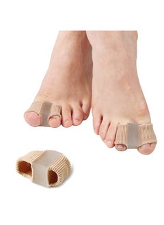 HS 2 Pack Gel Toe Spacer Separators Silicone Toe Spacers with Soft Gel Lining for Hallux Bunion Pain Relief  - Image 2