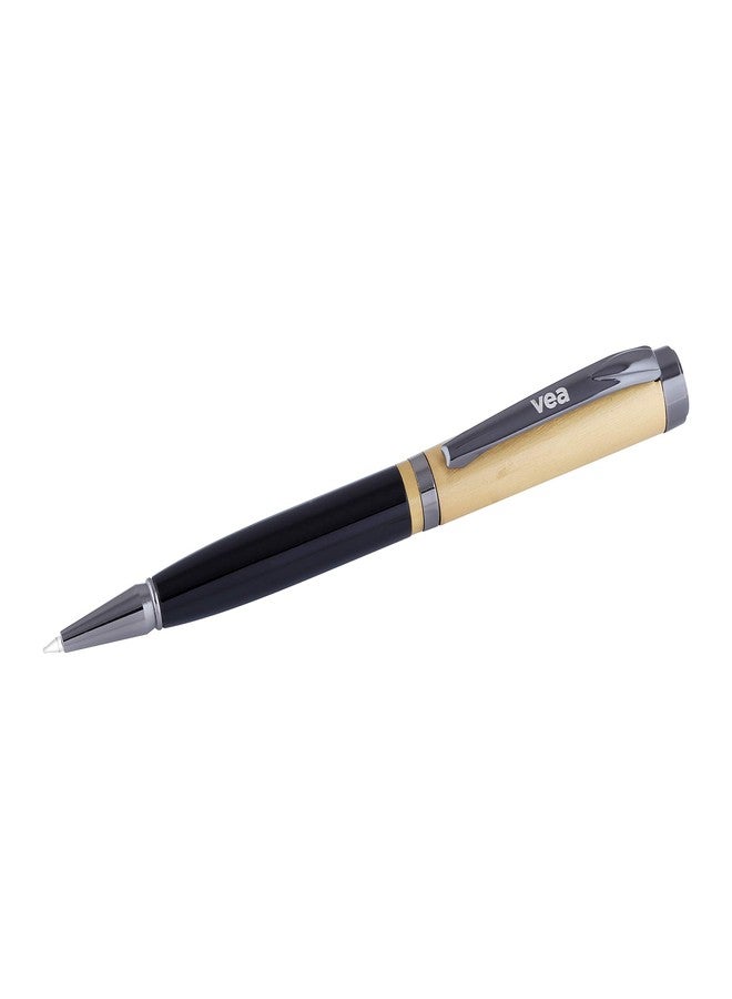 VEA Saltos Brass Antique Finish Black Ballpoint Pen, medium (VEAPEN14) - Image 3