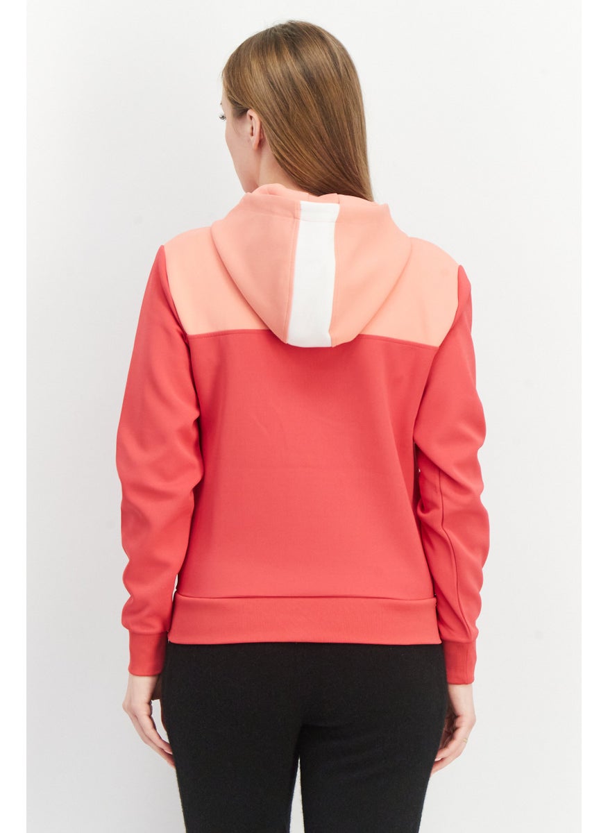 FILA Women Sportswear Fit Long Sleeve Bosa Cropped Hoody, Virtua Pink  - Image 4