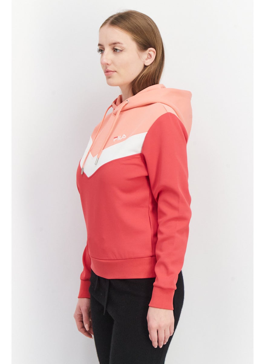 FILA Women Sportswear Fit Long Sleeve Bosa Cropped Hoody, Virtua Pink  - Image 2