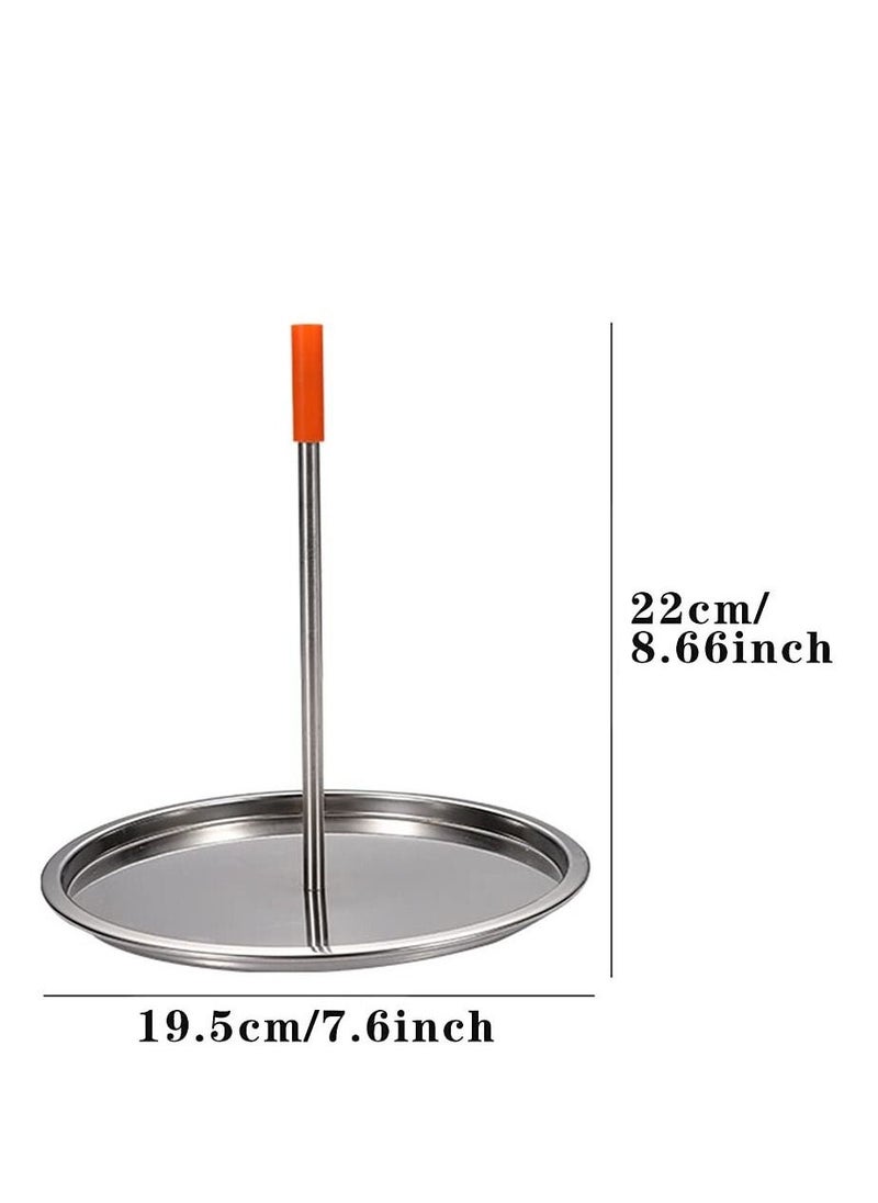 Generic - BBQ Vertical Skewer Grill, Stainless Steel Barbecue Spit Skewer Grill, Chicken Rack Roaster, Charcoal Smoker Grill Roasting Stand, Vertical Grilling Rack Meat Spit for Kebab - Image 1