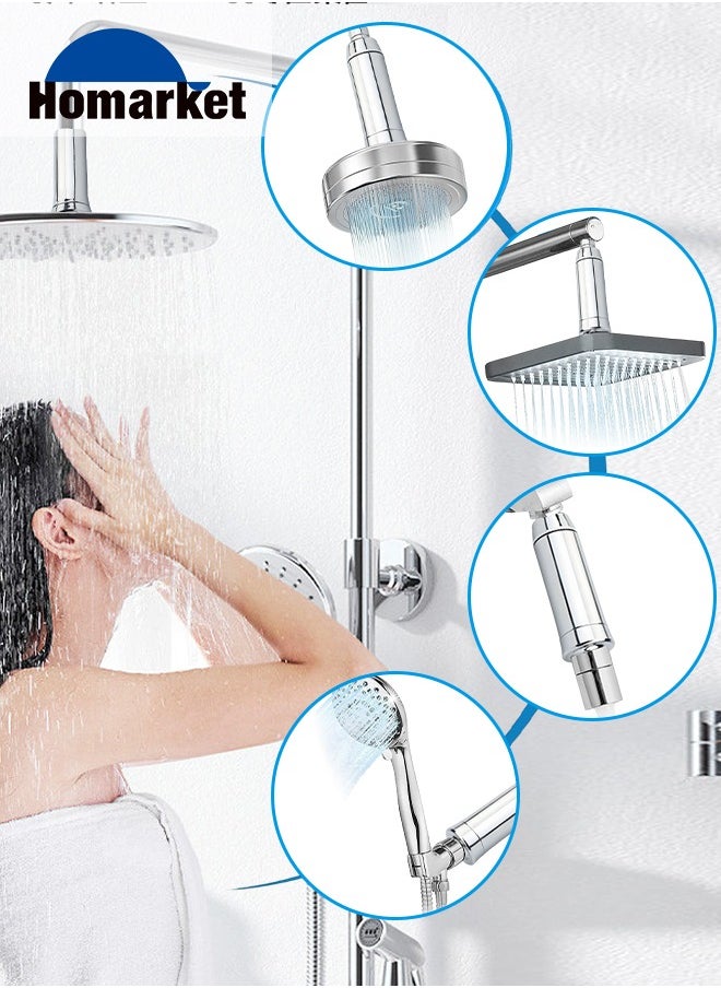 HomarKet Shower Filter For Hard Water,15 Stage Shower Head Filter Universal Showerhead Filter to Remove Chlorine and Harmful Substances  - Image 3