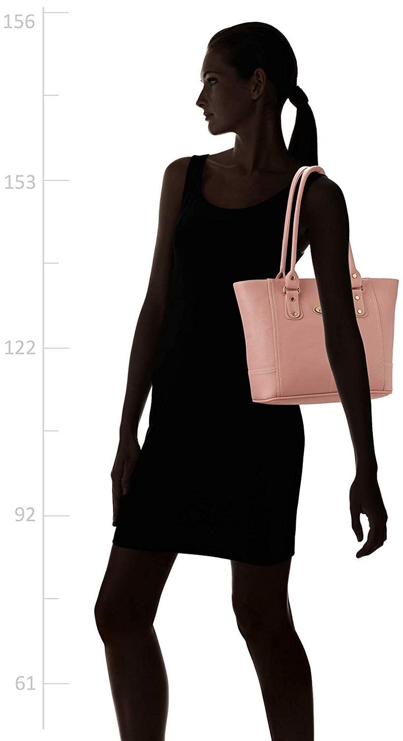 Fostelo Women's Everly Satchel Tote Handbag for Women | Ladies Purse | Stylish Shoulder Bag | Gift For Women | Light Pink - Image 2