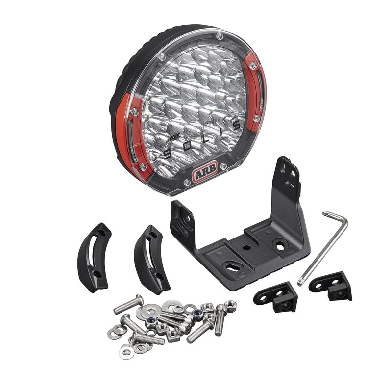 ARB INTENSITY SOLIS SJB36S 36 LEDS DRIVING LIGHT, SPOT BEAM with RED and BLACK INTERCHANGEABLE BEZELS 9 INCHES, INDIVIDUAL - Image 1