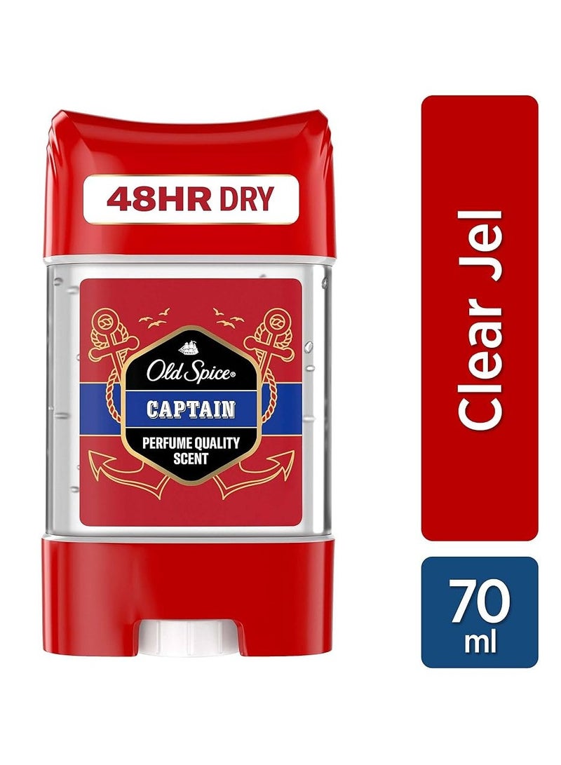 Old Spice Captain AntiPerspirant Deodorant Gel For Men 70ml  - Image 1