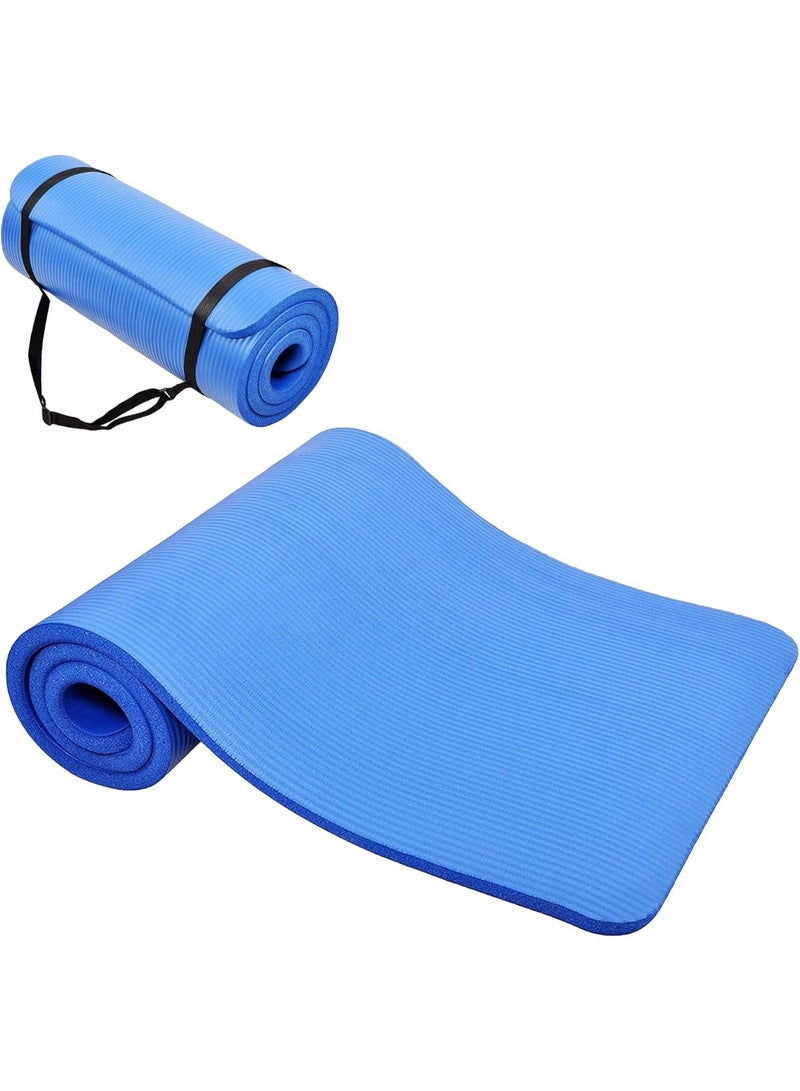 Neostyle Yoga Mat Fitness & Exercise Mat with Easy-Cinch Yoga Mat Carrier Strap,Thick 183 * 60 * 1cm Workout Mats for Yoga, Pilates and Floor Exercise - Image 1