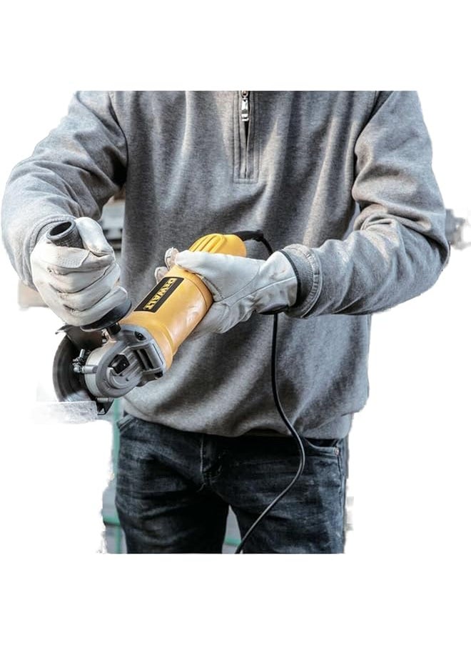 ديوالت مطحنة زاوية بمفتاح منزلق 115 مم 730 وات، أصفر وأسود Dwe4010 B5، ضمان لمدة 3 سنوات  - Image 3