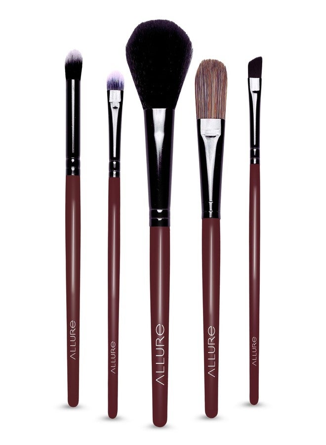 Allure Makeup Brush Set - Set Of 5 Face & Eye Makeup Brushes - Image 1