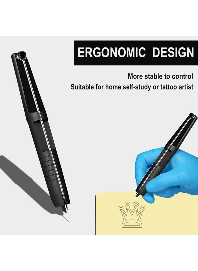 Chiitek Stick and Poke Tattoo Kit Hand Stick n Poke Pen Kit DIY Tattoo Kit for Beginners Complete Professional Tattoo Tool Kit Kit with ink 20PCS Tattoo Needles Tattoo Supplies Artist - Image 5