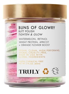 Truly Truly Buns of Glowry | Tightening and Smoothing Butt Treatment Helps Reduce Stretch Marks with Watermelon, Vitamin E, and Wheat Protein  - Image 1