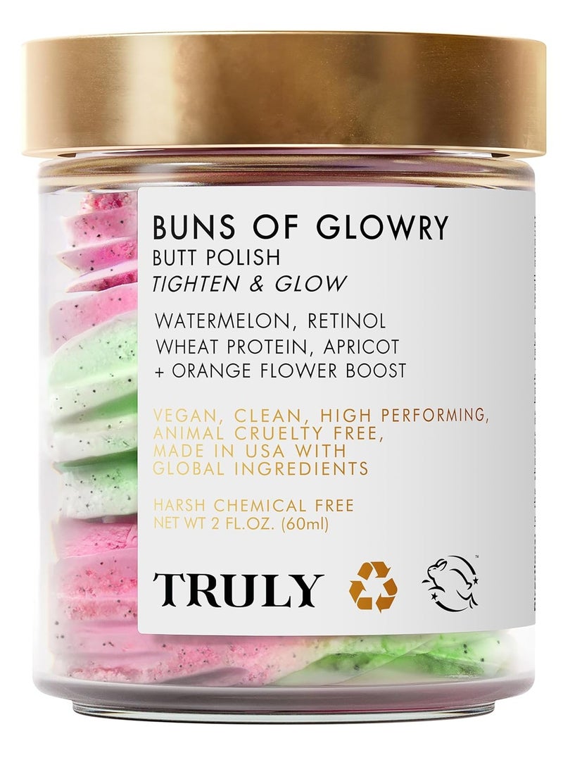 Truly - Truly Buns of Glowry | Tightening and Smoothing Butt Treatment Helps Reduce Stretch Marks with Watermelon, Vitamin E, and Wheat Protein - Image 1