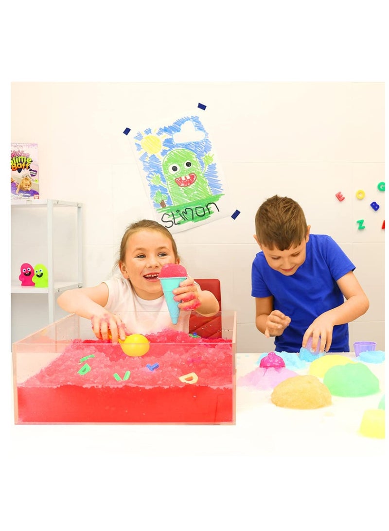 زيمبلي كيدز Gelli Baff Lava Red Bath Slime Powder, 300g Sensory Bath Time Fun for Kids - Image 4