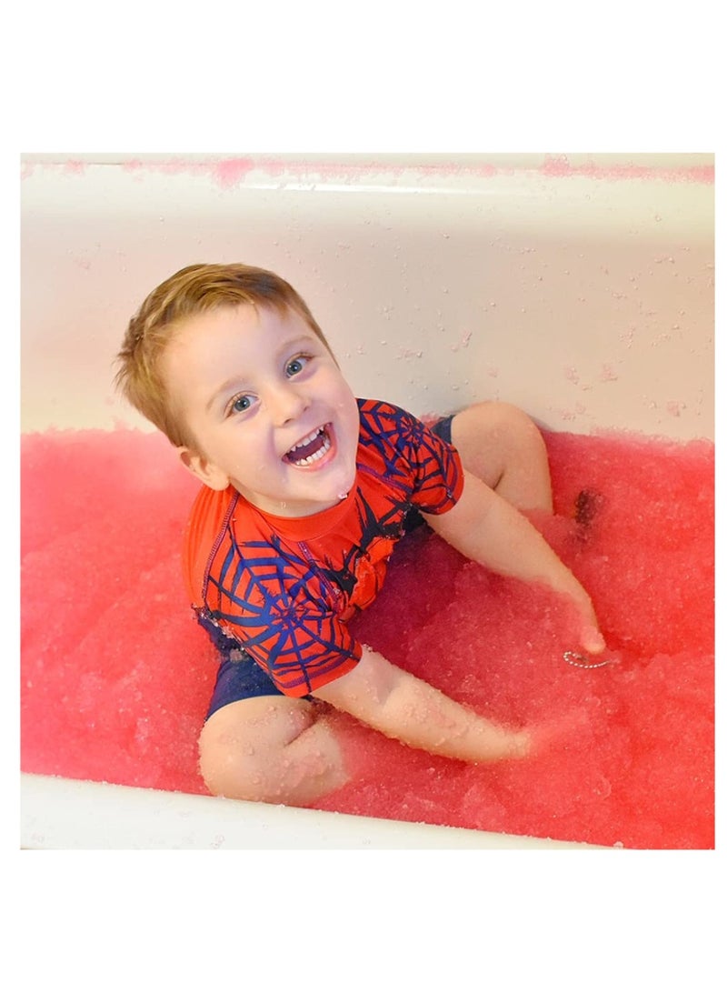 زيمبلي كيدز Gelli Baff Lava Red Bath Slime Powder, 300g Sensory Bath Time Fun for Kids - Image 5