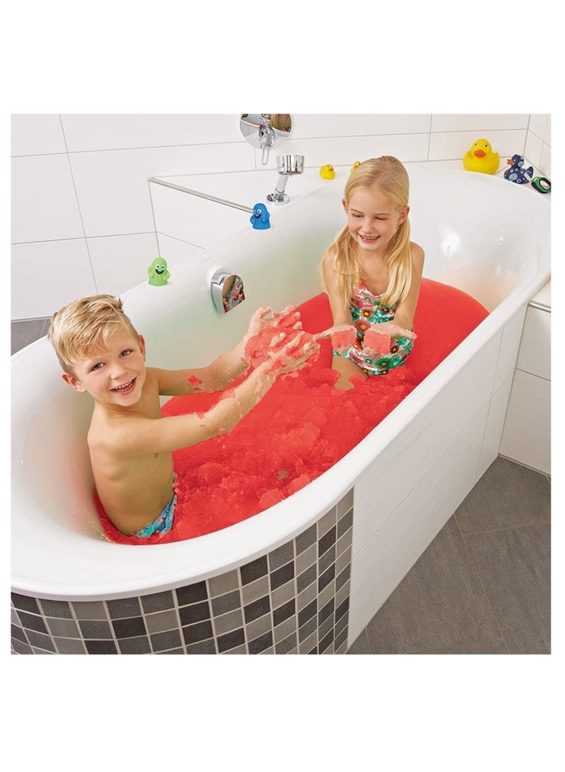 زيمبلي كيدز Gelli Baff Lava Red Bath Slime Powder, 300g Sensory Bath Time Fun for Kids - Image 3