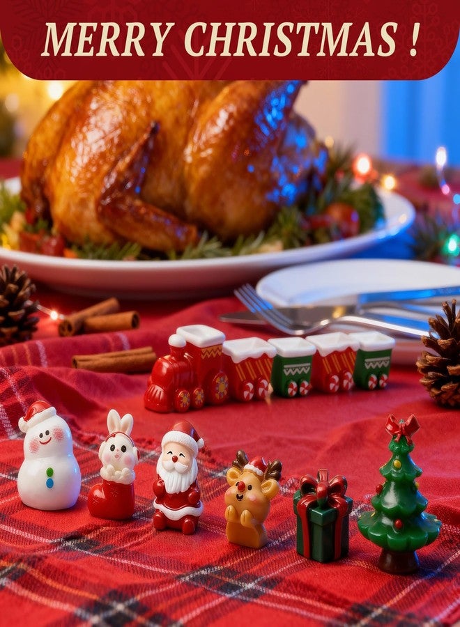 CHAMBERY 32Pcs Mini Christmas Figurines Small Resin Figures Miniatures to Hide Santa Claus Reindeer Ornaments Gift for Xmas Party DIY Crafts Decorations - Image 5