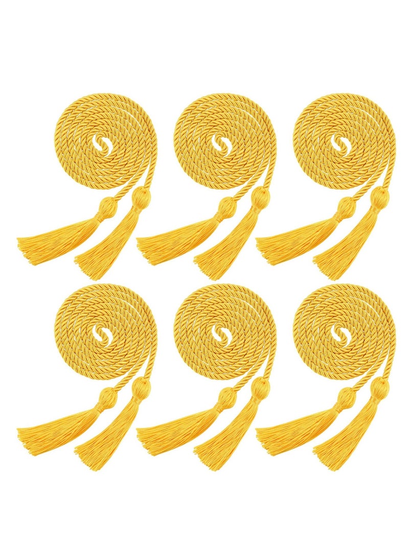 KASTWAVE 6pcs Graduation Honor Cord Braided Solid Color Honor Cords for Graduation Party Ceremony Costume Accessories - Image 1