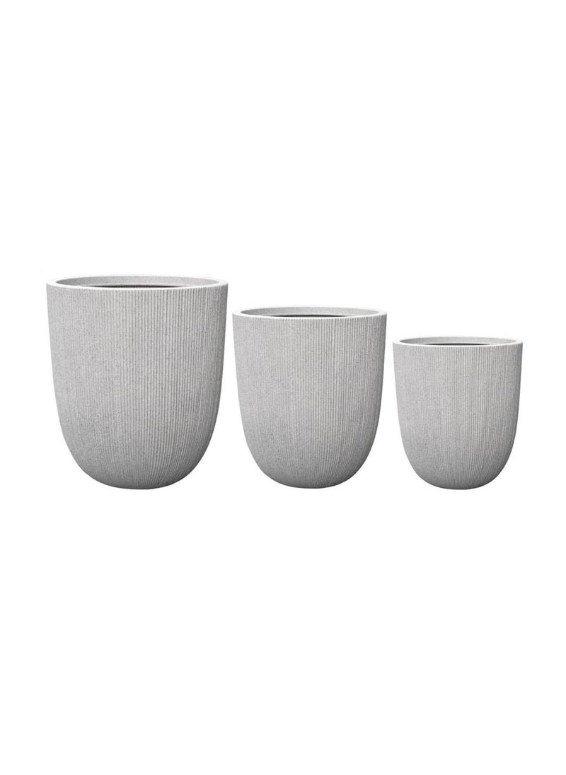 Zahrat Al Raiyan A long High-density polyethylene circular pots 