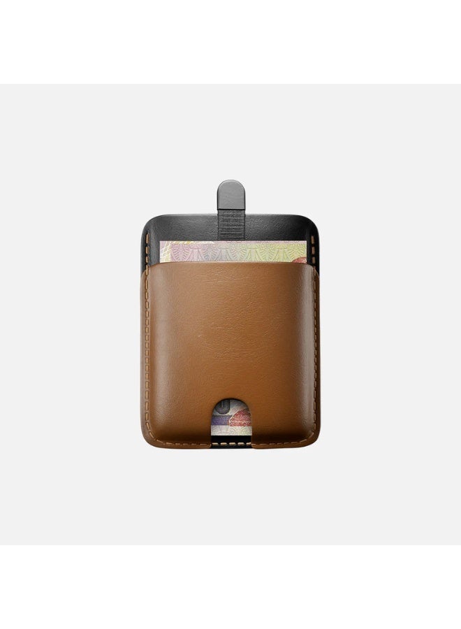 Hitch Pull-up Cardholder - Natural Genuine Leather - Havan/Black - Image 2