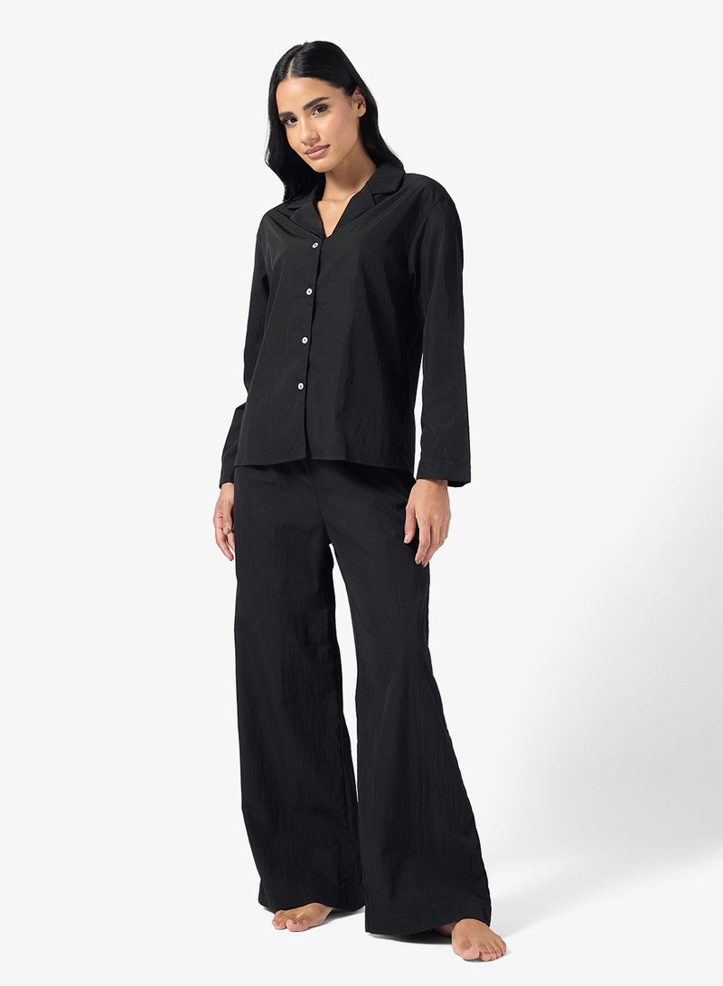 جينجر طقم بيجامة وقميص بأزرار للمنتجع - Image 5