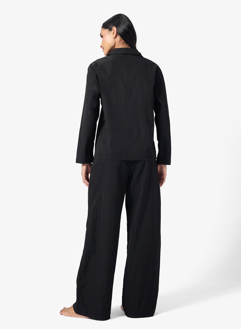 جينجر طقم بيجامة وقميص بأزرار للمنتجع - Image 2