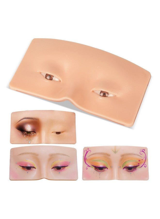 JimKing Makeup Practice Face Jimking Makeup Practice Board Faccial Practice Skin For Professional And Beginners 3D Realistic Model For Eyelash Extensions Eyeliner And Eyeshadow Face Makeup Practice - Image 1