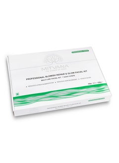 MITVANA MITVANA Professional Blemish Repair & Glow Facial Kit| 7 Step Facial for Blemishes & Hyperpigmentation| For Radiant & Glowing Skin| Suitable For All Skin Types | Multi Use Facial Kit (200g x7=1400G)  - Image 1
