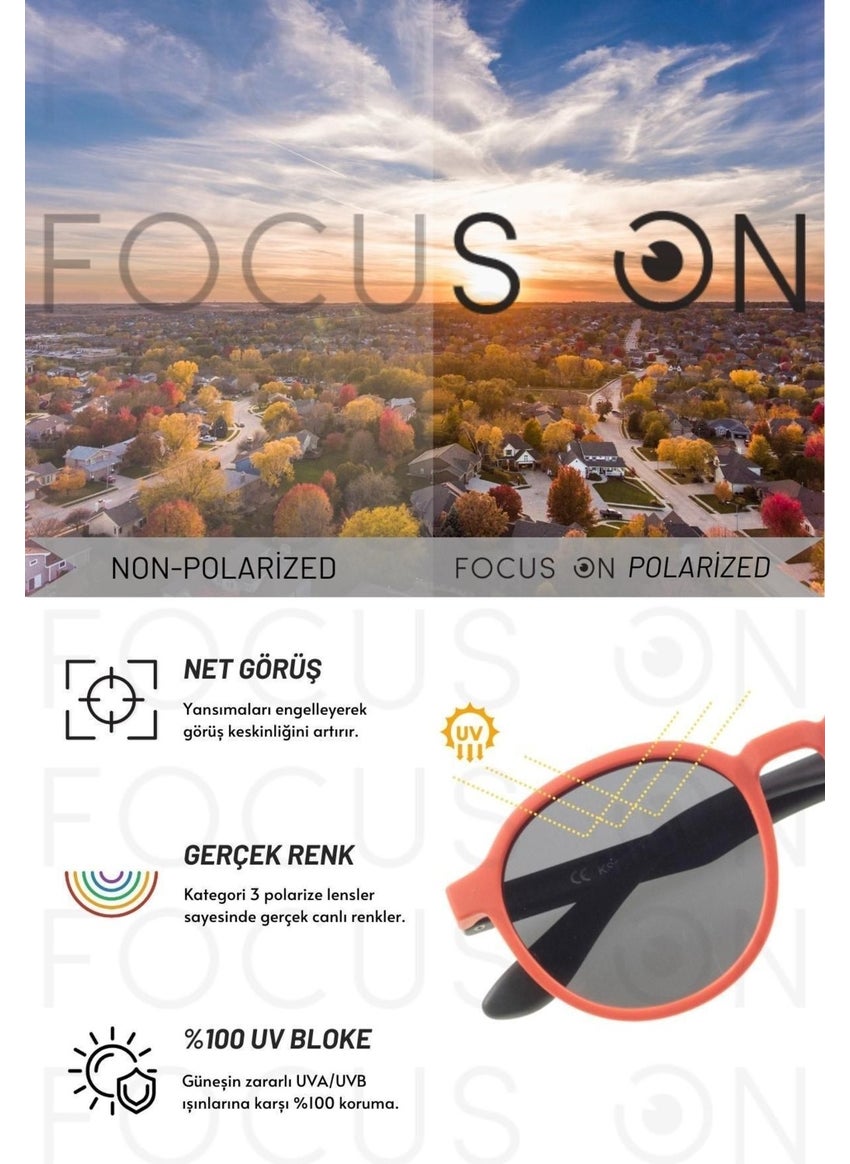 Focus On - Polarized Children's Sunglasses | 5-10 Years | Flexible Lightweight Unbreakable - Image 1
