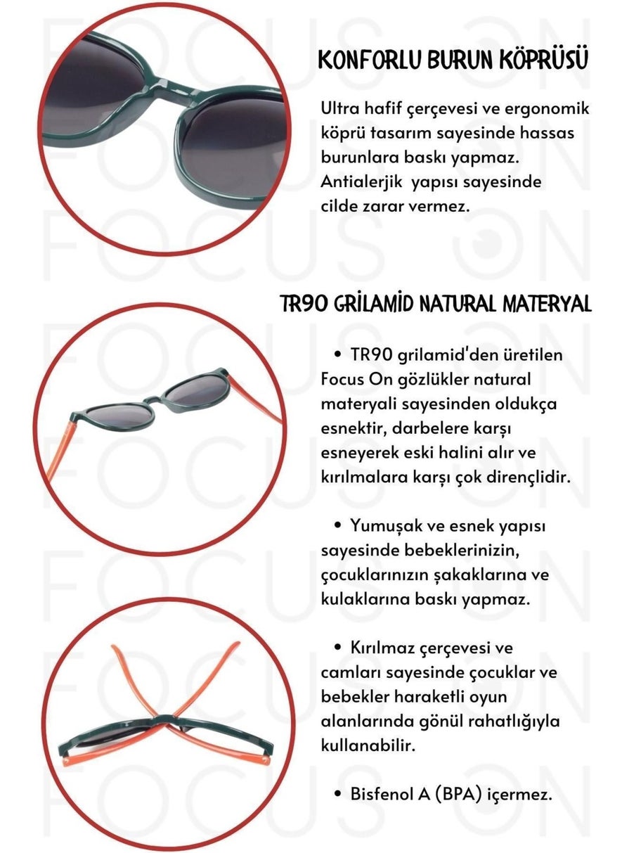 Focus On - Polarized Children's Sunglasses | 5-10 Years | Flexible Lightweight Unbreakable - Image 1