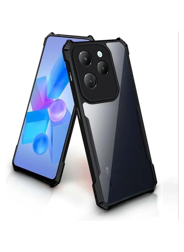 عام تغطية الحالة متوافقة مع إنفينيكس هوت 40/هوت 40 برو [مقاومة للسقوط] [مقاومة للعرق] [مقاومة لبصمات الأصابع] حالة هاتف واقية شفافة مضادة للصدمات من مواد TPU+PC تناسب إنفينيكس هوت 40/هوت 40 برو. - Image 1