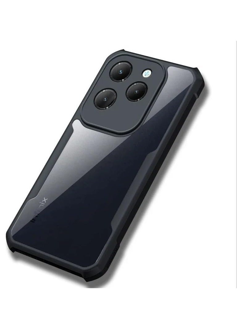 عام تغطية الحالة متوافقة مع إنفينيكس هوت 40/هوت 40 برو [مقاومة للسقوط] [مقاومة للعرق] [مقاومة لبصمات الأصابع] حالة هاتف واقية شفافة مضادة للصدمات من مواد TPU+PC تناسب إنفينيكس هوت 40/هوت 40 برو. - Image 2