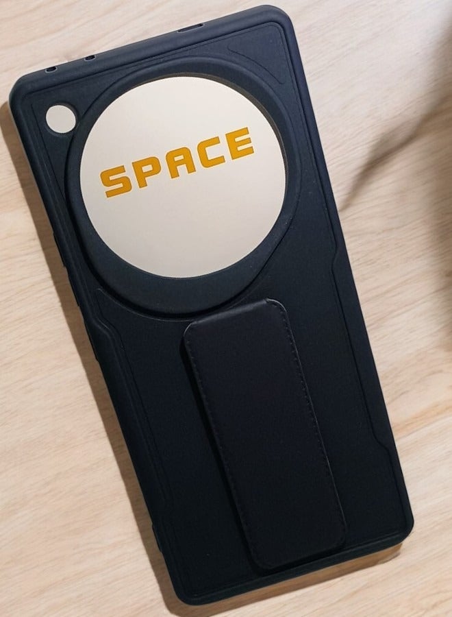 Space Infinix Zero 40 5G Magnetic Case With Hand Grip Holder & Kickstand Black - Strong Grip for Magnetic Car Holder, Stylish & Functional, Ultimate Convenience & Hands-Free Viewin - Image 4